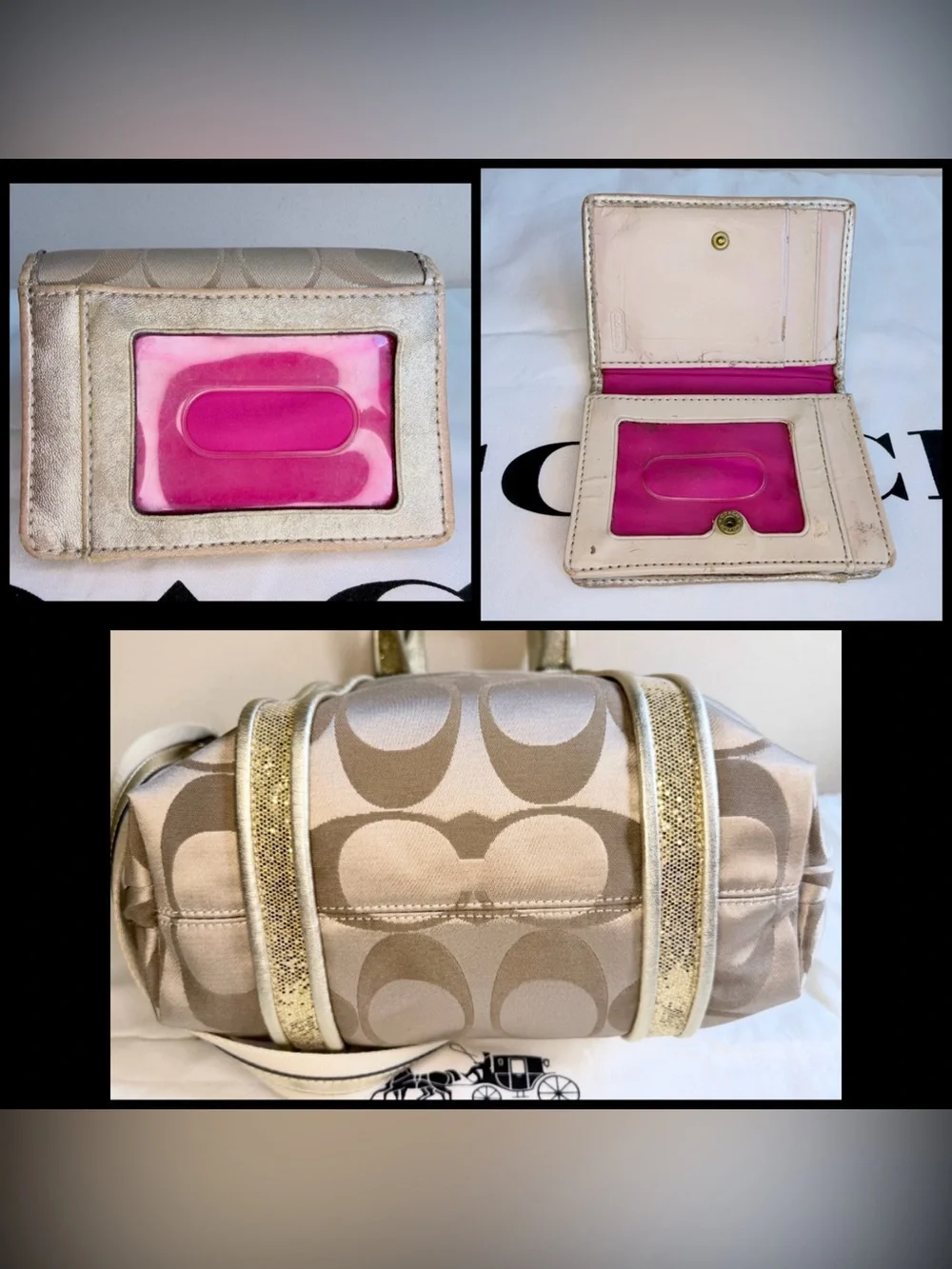 Coach Poppy Multicolor Graphic Satchel & Wallet Set – EUC + Hangtags & Dust Bag
